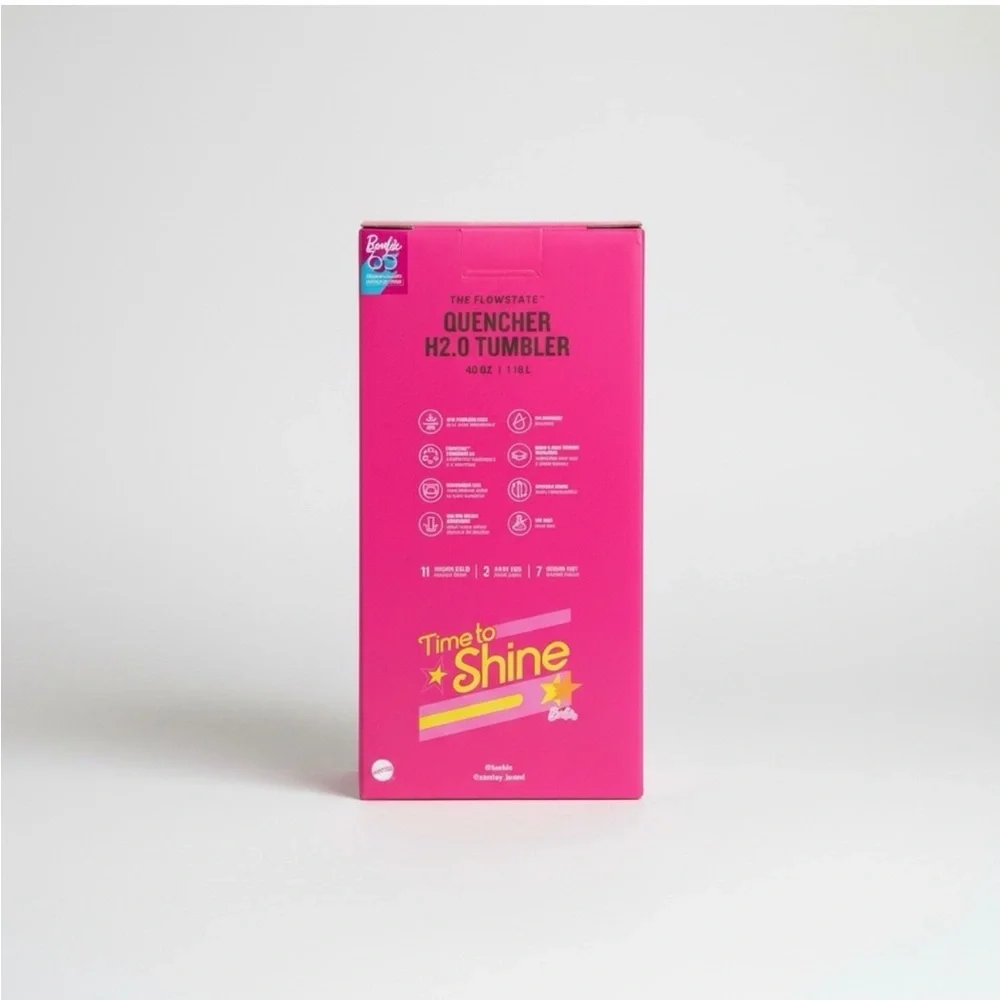 Barbie X Stanley Iconic Pink SuperStar 40OZ Quencher Tumbler - Picture 4 of 8